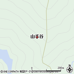 奈良県吉野郡十津川村山手谷周辺の地図