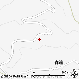 徳島県美馬市木屋平森遠446周辺の地図