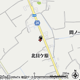 徳島県阿南市長生町北貝ケ原周辺の地図