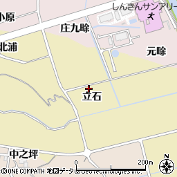 徳島県阿南市日開野町立石周辺の地図