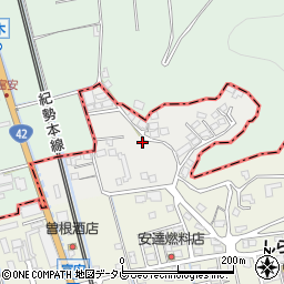 和歌山県御坊市荊木周辺の地図