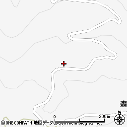 徳島県美馬市木屋平森遠412周辺の地図