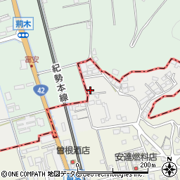 和歌山県御坊市荊木147-8周辺の地図