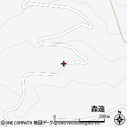 徳島県美馬市木屋平森遠402周辺の地図