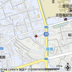 愛媛県西条市明屋敷265周辺の地図