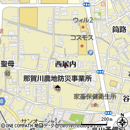 徳島県阿南市日開野町（西居内）周辺の地図