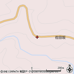 佐田坂周辺の地図