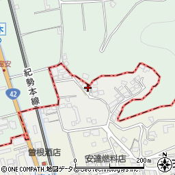 和歌山県御坊市荊木181周辺の地図