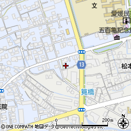 愛媛県西条市明屋敷245-2周辺の地図