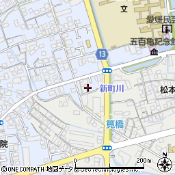 愛媛県西条市明屋敷245周辺の地図