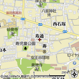 徳島県阿南市富岡町（寿通）周辺の地図