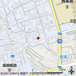 愛媛県西条市明屋敷287-5周辺の地図