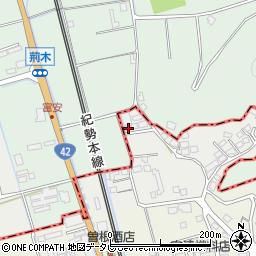 和歌山県御坊市荊木145-2周辺の地図