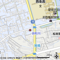 愛媛県西条市明屋敷277周辺の地図