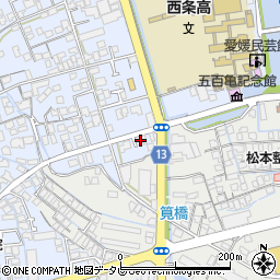 愛媛県西条市明屋敷277周辺の地図