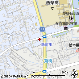 愛媛県西条市明屋敷277-1周辺の地図