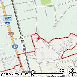 和歌山県御坊市荊木145-4周辺の地図