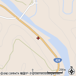 和歌山県田辺市龍神村甲斐ノ川853周辺の地図