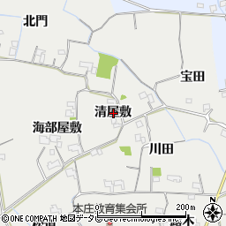 徳島県阿南市長生町清屋敷周辺の地図