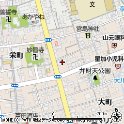 伊予銀行飯岡支店周辺の地図