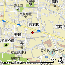 徳島県阿南市富岡町西石塚18周辺の地図