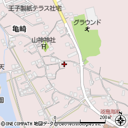 徳島県阿南市畭町亀崎17周辺の地図
