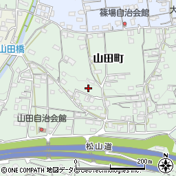 愛媛県新居浜市山田町周辺の地図