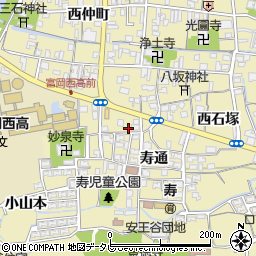 徳島県阿南市富岡町小山7周辺の地図