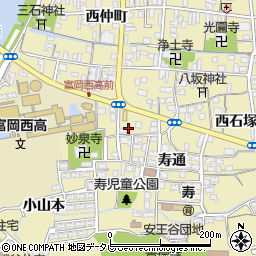徳島県阿南市富岡町小山10周辺の地図