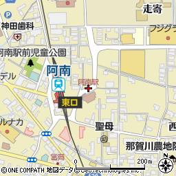 阿南駅周辺の地図