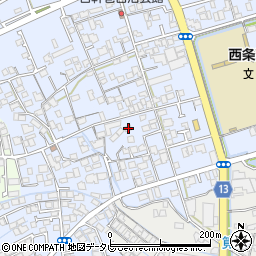 愛媛県西条市明屋敷320-2周辺の地図
