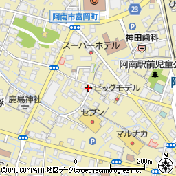 富岡生光珠算学校周辺の地図