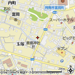 四国労働金庫阿南支店周辺の地図