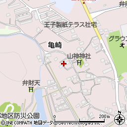 徳島県阿南市畭町亀崎60周辺の地図