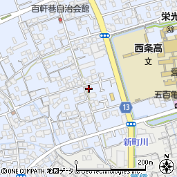 愛媛県西条市明屋敷310周辺の地図