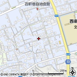 愛媛県西条市明屋敷321周辺の地図
