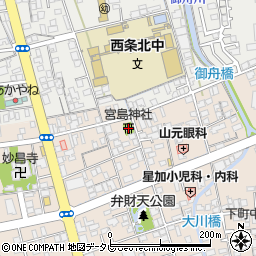 宮島神社周辺の地図