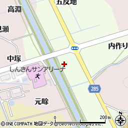 徳島県阿南市西路見町外畭周辺の地図