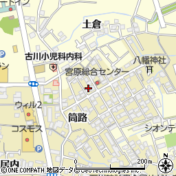 徳島県阿南市日開野町宮原周辺の地図