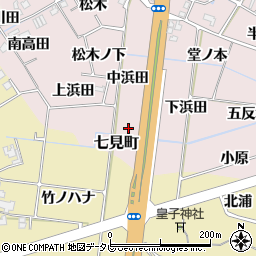 徳島県阿南市七見町周辺の地図