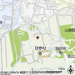 愛媛県新居浜市山根町周辺の地図