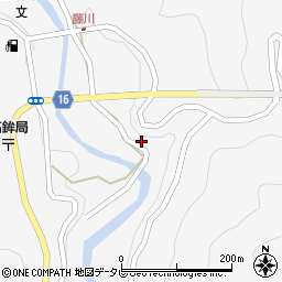 徳島県勝浦郡上勝町正木中津周辺の地図