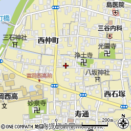 徳島県阿南市富岡町第住町周辺の地図
