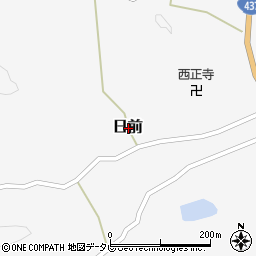 山口県大島郡周防大島町日前周辺の地図