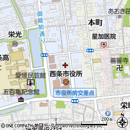 愛媛県西条市明屋敷161-1周辺の地図