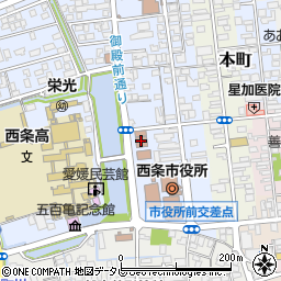 松山地方法務局西条支局周辺の地図