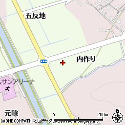 徳島県阿南市西路見町（内作り）周辺の地図