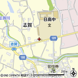 和歌山県日高郡日高町志賀68-3周辺の地図