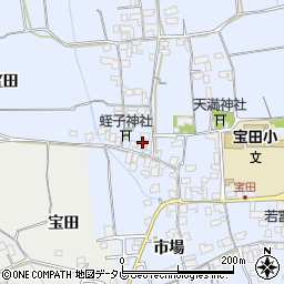 徳島県阿南市宝田町梅の本517周辺の地図