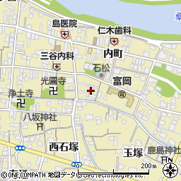 セブン　富岡店周辺の地図